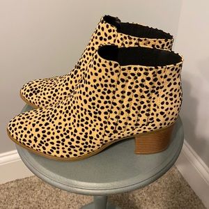 Cheetah booties